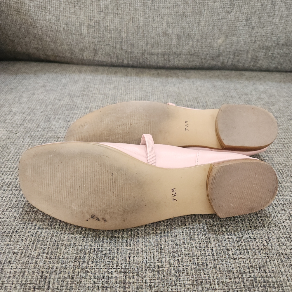 Nordstrom Pink Leather Mary Jane Flats - Picture 7 of 8